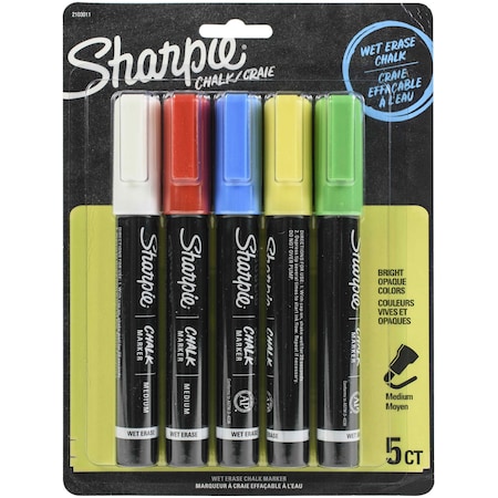 5Pk Asst Chalk Marker